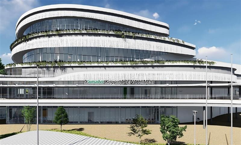 新体育館側の愛称設置イメージ図