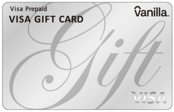 バニラVisaギフトカードの見本