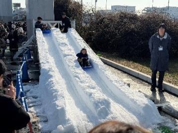 そりすべりの様子