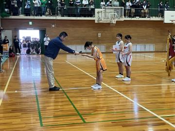 優秀選手の表彰の様子