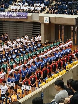 開会式自チームの様子