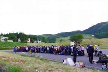 第66回兵庫県高等学校総合体育大会登山大会の様子