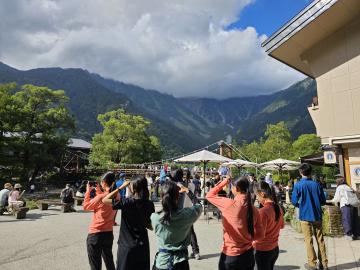 上高地に到着した