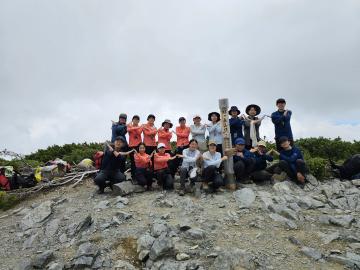 蝶ヶ岳登頂