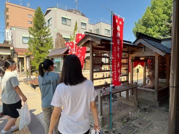 高山を散策中