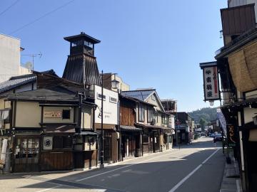 高山の町並みの様子