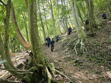 令和七年度県総体で登山をしている画像
