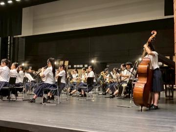 第72回兵庫県吹奏楽コンクール西播地区大会高等学校A部門で活動する吹奏楽部員の様子8