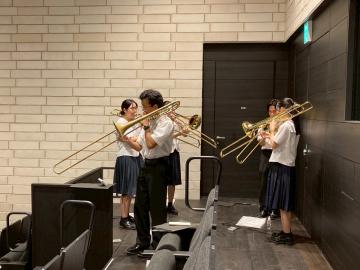 第72回兵庫県吹奏楽コンクール西播地区大会高等学校A部門で活動する吹奏楽部員の様子7