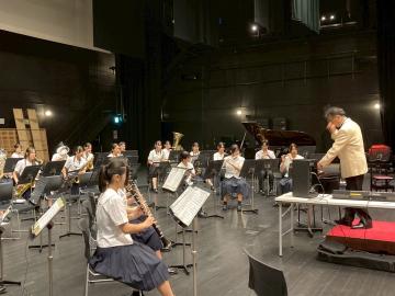 令和7年度兵庫県吹奏楽コンクール西播地区大会フェスティバル部門で活動する様子4