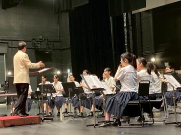 第72回兵庫県吹奏楽コンクール西播地区大会高等学校A部門で活動する吹奏楽部員の様子10