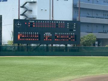 第107回全国高等学校野球選手権兵庫大会で応援をする吹奏楽部員の様子10