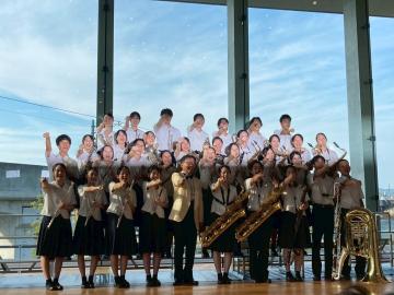 第72回兵庫県吹奏楽コンクール西播地区大会高等学校A部門で活動する吹奏楽部員の様子15