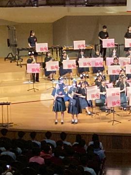令和7年度姫高祭で演奏する吹奏楽部員の様子16