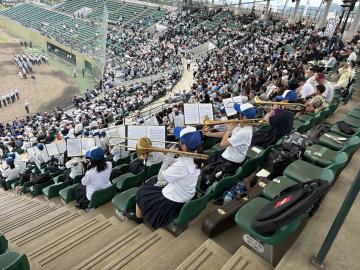 第108回全国高等学校野球選手権兵庫大会開会式で演奏する様子3