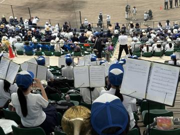 第108回全国高等学校野球選手権兵庫大会開会式で演奏する様子7