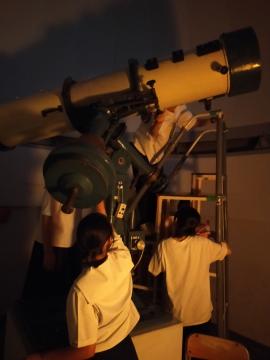 天文台での撮影