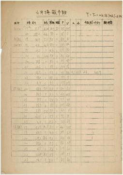 掩蔽観測記録簿2