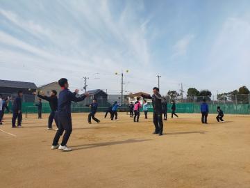 飾磨高校　練習試合風景2