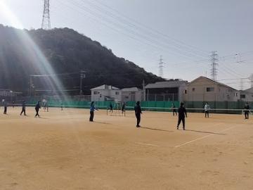 飾磨高校　練習試合風景1