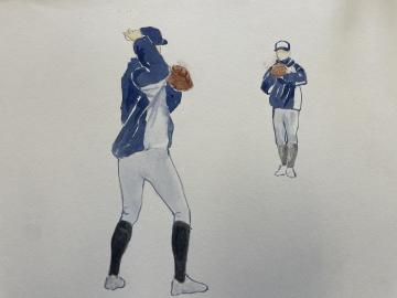 動画の絵野球