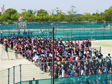 令和4年度県総体個人戦　開会式の様子