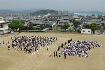 北運動場　引き渡し訓練