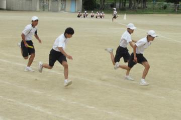 後期　部活動対抗リレーバトン