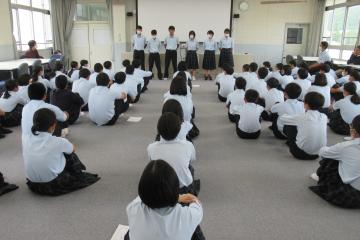 5月30日　9年生学年集会