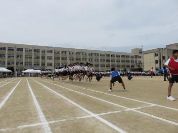 大縄跳びの様子