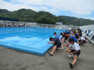 1学期最後の水泳授業