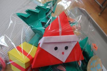 手作りのクリスマスプレゼントの写真