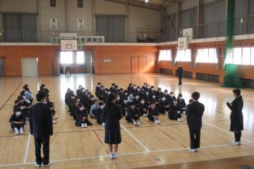 7年生　学年集会の様子