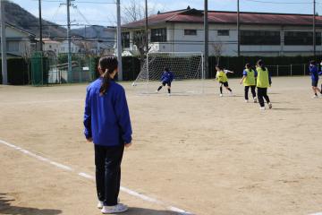 女子ゴールシーン