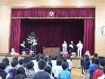 離任式の写真