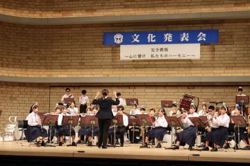 吹奏楽の演奏のようす
