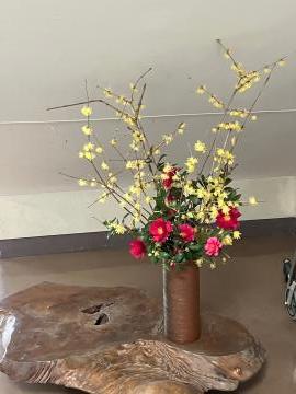 玄関の生け花
