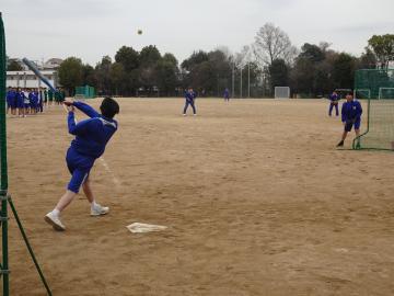 3学期球技大会ソフトボール