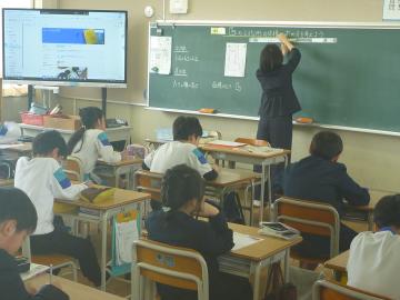 5年2組の授業の様子