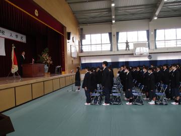 入学式の様子