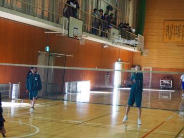 バドミントン試合の様子