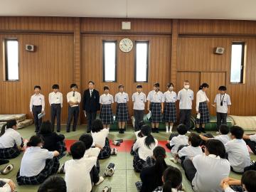 頑張ってくれた実行委員の生徒たち