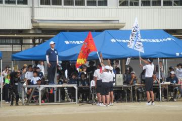 開会式での選手宣誓の様子