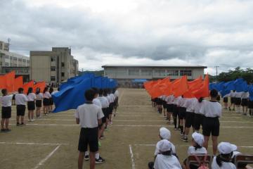 表現運動入場前の様子