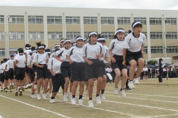 大縄跳びの様子