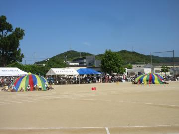 パラバルーンをしているところ