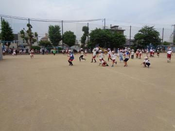 班ごとに遊んでいます