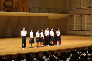 交換留学生代表生徒挨拶