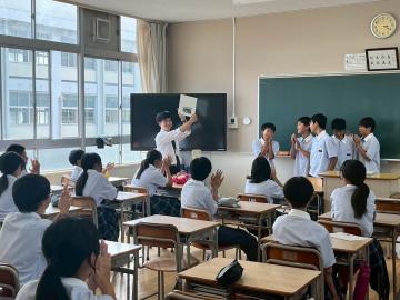 終学活の時の教室の様子