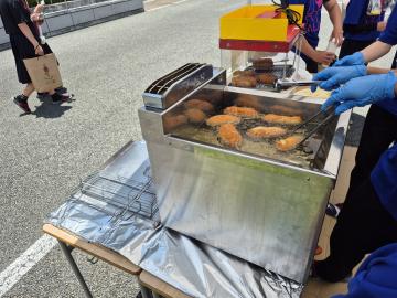 チーズハッドグ調理2